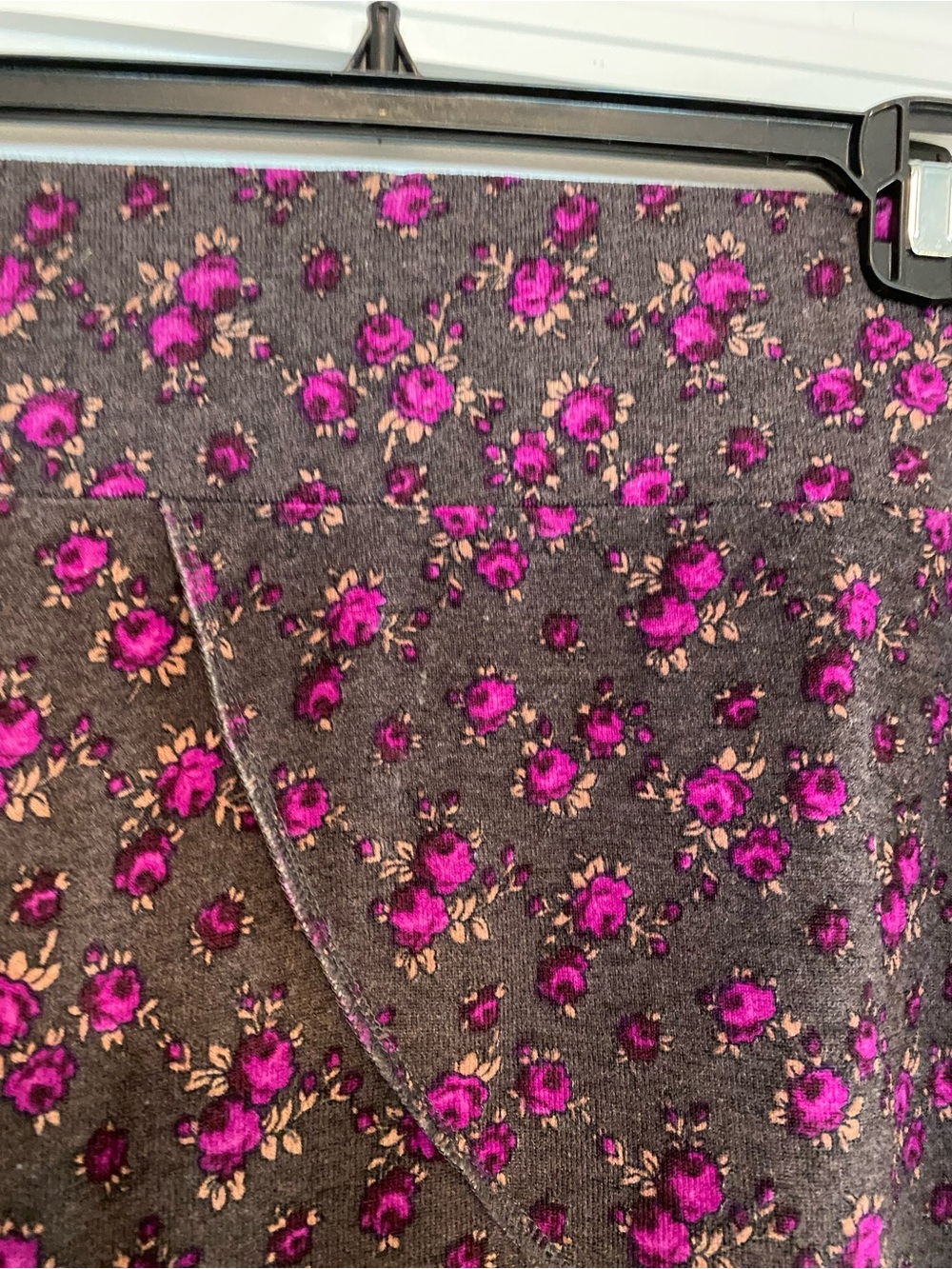 Free People Asymmetrical Floral Midi Skirt in Purple - Picture 5 of 5